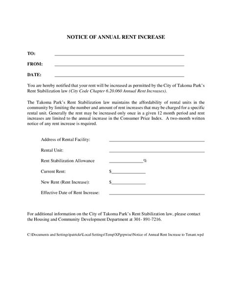 2021 rent increase letter fillable printable pdf forms handypdf images