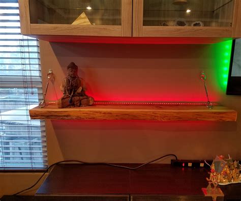 Floating Shelf With Led Lights 8 Steps With Pictures Instructables