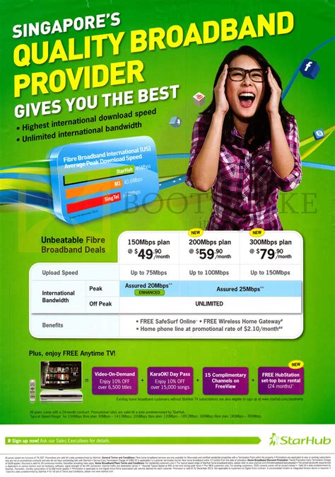Broadband Fibre 150Mbps, 200Mbps, 300Mbps Assured Speeds, Free Anytime TV » Starhub IT SHOW 2013 ...