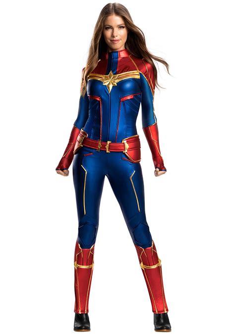 Womens Classic Captain Marvel Cosplay Costume Ubicaciondepersonascdmxgobmx