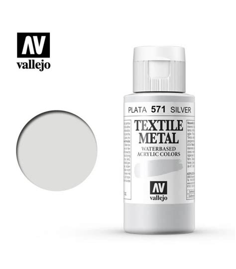 571 Silver Metallic Textile Color Vallejo 60 Ml