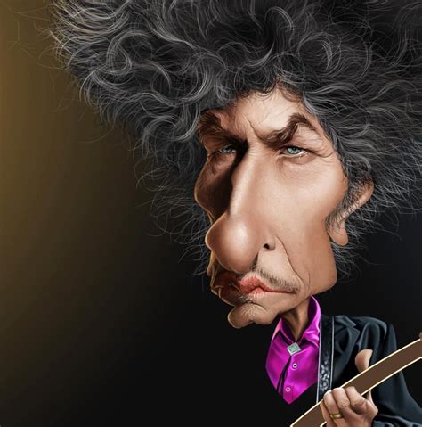 Caricature De Bob Dylan Par Fernando Buigues Bob Dylan Caricature