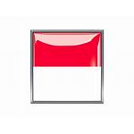 Indonesia Icon Flag Framed Square Metal Austria