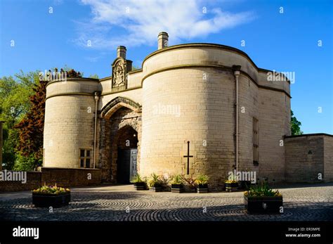 Exterior View Of The Gatehouse Entrance To Nottingham Castle In