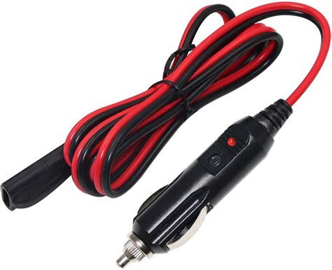 KUNCAN FT V Car Cigarette Lighter Male Plug To Sae Quick Release Connector Extension Cable