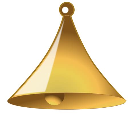 Yellow Bell In 3d Free Svg