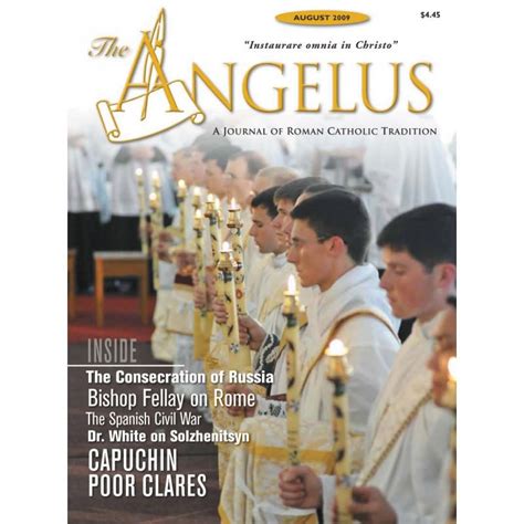 Angelus August 2009 Angelus Press