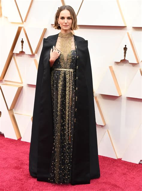 Natalie Portman At The 2020 Academy Awards What The Cape Dress