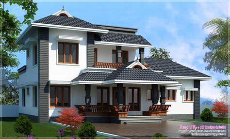 Beautiful Sloping Roof Villa Kerala Home Design And Floor Plans My