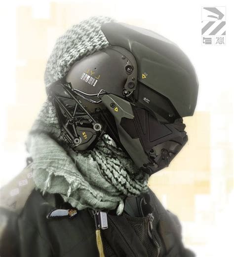 More Stunning Sci Fi Military Cyborg Art — Geektyrant Helmet Concept