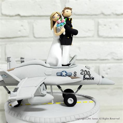 F18 Fighter Pilot Wedding Cake Topper Pilot Wedding Wedding Cake