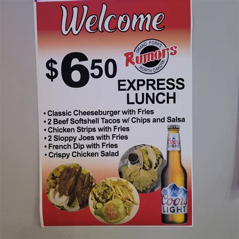 rumors sports bar and grill on twitter best lunch specials anywhere join us m thru f from 11 00