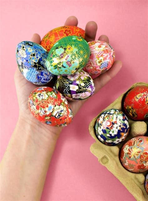 Origami Paper Covered Easter Eggs ⋆ Dream A Little Bigger