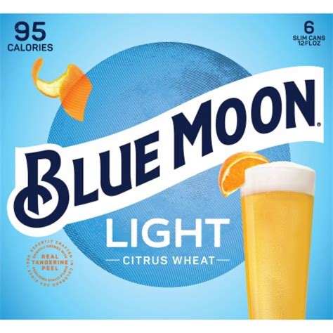 Blue Moon Ale Light Sky Citrus Wheat Beer 6 Cans 12 Fl Oz Ralphs