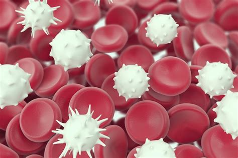 Premium Photo White Blood Cell Medical Or Microbiological