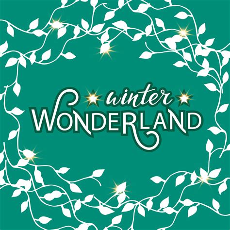 Winter Wonderland Vector Hand Lettering