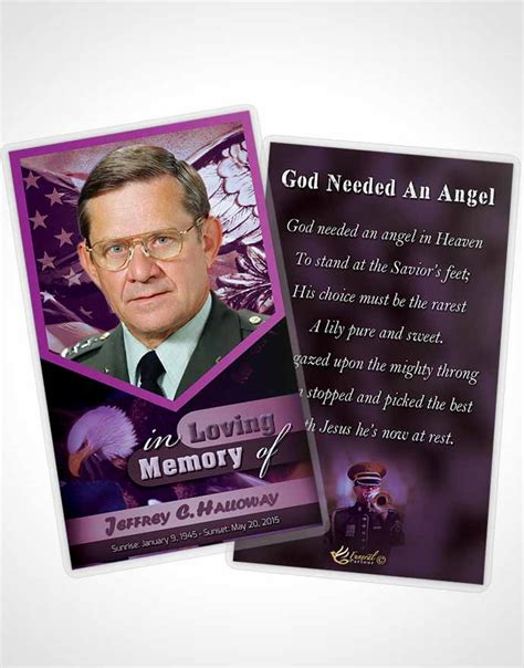 Obituary Template Trifold Brochure 2nd Veterans Day Faith Funeralparlour