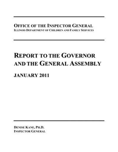 Office Of The Inspector General State Of Illinois