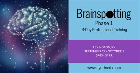 Brainspotting Phase One Training Cynthasis