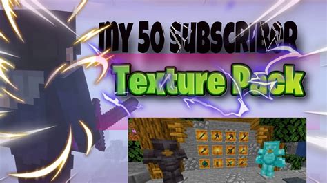 My 50 Subscriber Texture Pack 🥳 Youtube