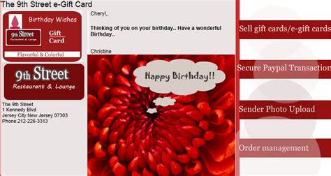 The best places to buy egift cards, according to the personalization features i value most, are listed below for the following categories: Restaurant e-giftcard software