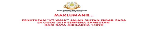 Makluman perubahan waktu operasi kaunter mbkt sepanjang tempoh pkp. Portal Rasmi Majlis Bandaraya Kuala Terengganu (MBKT)