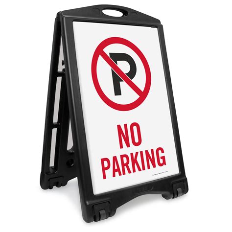 No Parking Portable Sidewalk Sign Sku K Roll 1169