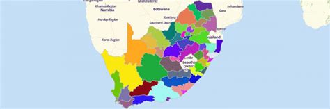Map Of South Africa Districts Mapline