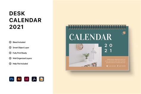 25 Best Indesign Calendar Templates For 2021 Laptrinhx News