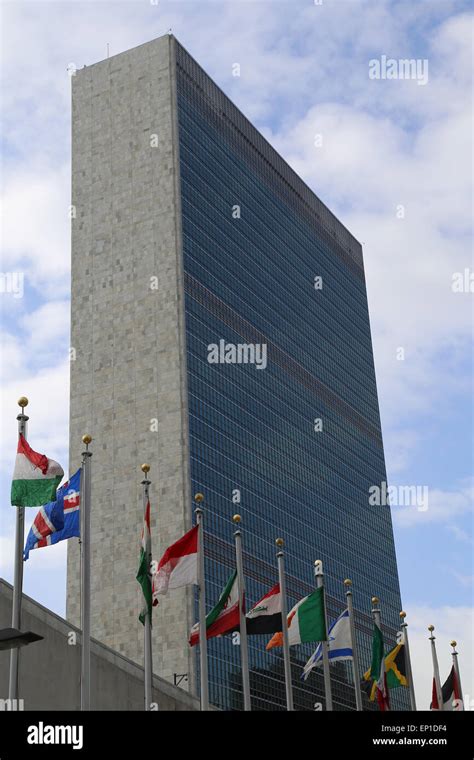 Headquarters Of United Nations Secretariat Building New York City
