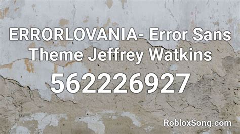 Mix & match this pants with other items to create an avatar that is unique to you! ERRORLOVANIA- Error Sans Theme Jeffrey Watkins Roblox ID ...