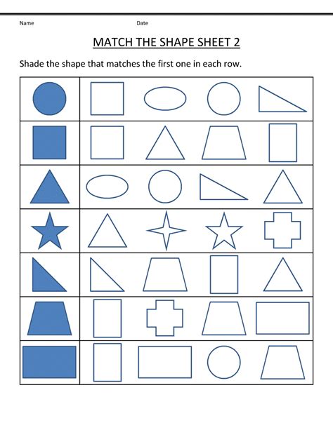Shapes worksheets and online activities. Fun and Effective Worksheet for Nursery Class | Learning Printable