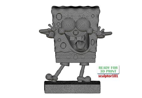 Spongebob Squarepants 3d Print Model By Sculptor101
