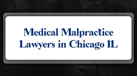 Top 10 Medical Malpractice Lawyers In Chicago Il Youtube