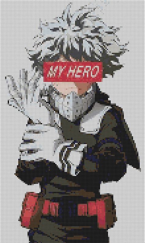 Anime Pixel Art My Hero Academia In Anime Pixel Art Pixel Art Pixel Art Grid Kulturaupice