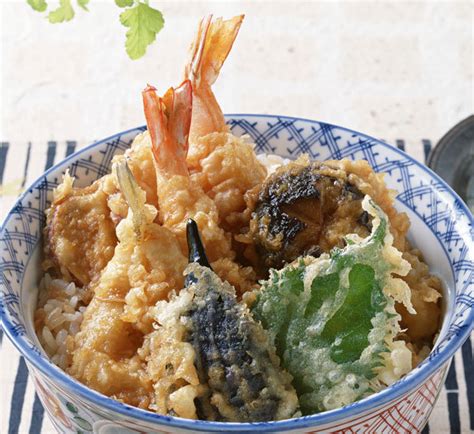 King prawns, aubergine, renkon lotus root, and mushrooms are the main tempura ingredients of this tendon recipe, adapted from japancentre. Tendon Tempura Rice Bowl Recipe - Japan Centre