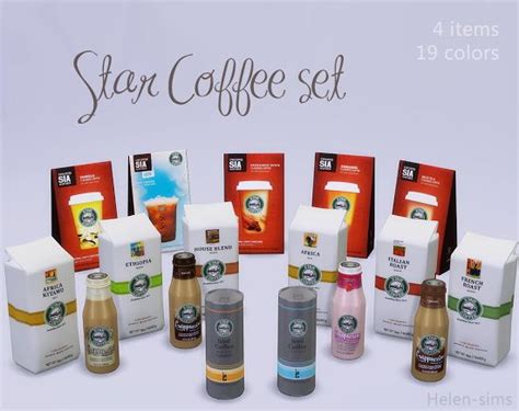 Star Coffee Set At Helen Sims Via Sims 4 Updates The Sims 4 Cc