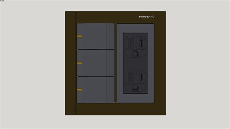 Panasonic Glatima Light Switch And Power Outlet Combination In Bronze