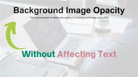 How To Change Background Image Opacity With Html And Css Opacity In Css