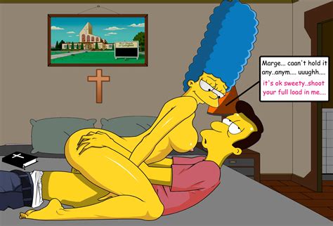 Rule 34 Cowgirl Position English Text Fjm Male Marge Simpson Tagme