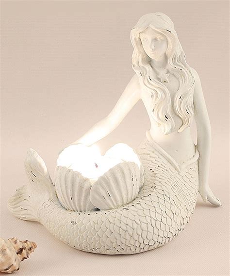 Resin Mermaid Candleholder Mermaid Candles Mermaid Candle Holder