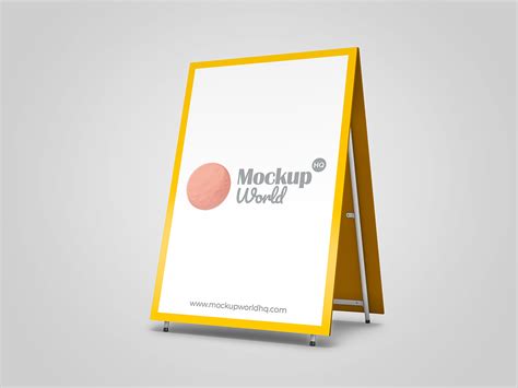 Square board game with dice mockup generator. Advertising Sandwich Board Mockup | Mockup World HQ