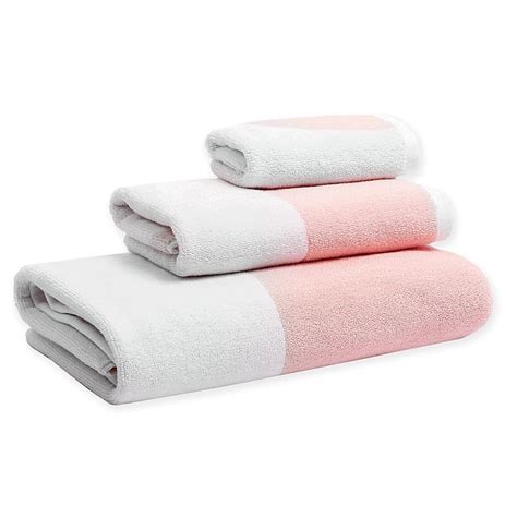 Calvin klein men's nightwear & loungewear. Calvin Klein Gio Bath Towel in White/Pink | Towel ...
