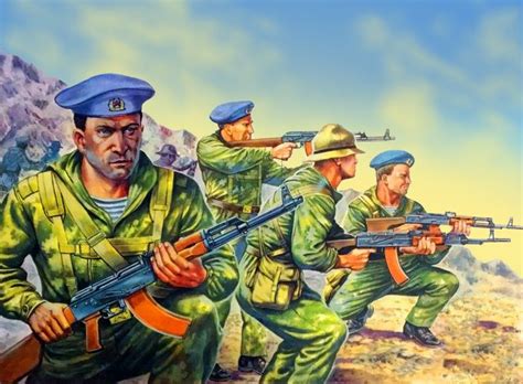 Soviet Paratrooper In Afghanistan During The Soviet Afghan Poster Tk
