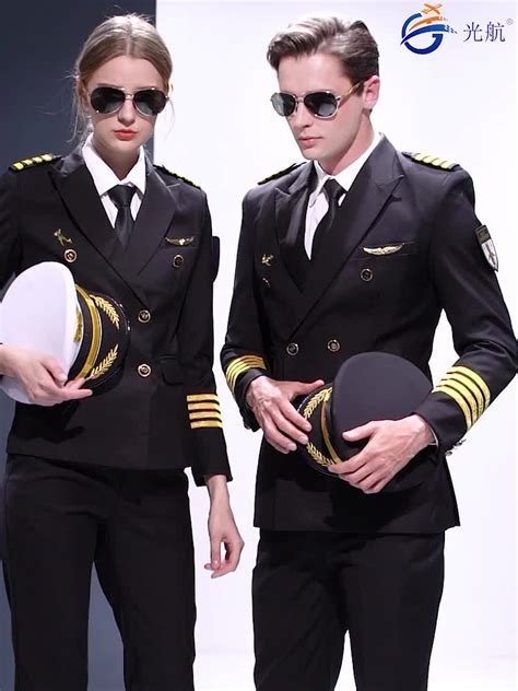 Custom Fashion Design Airport Military Women Pilot Unioforms With