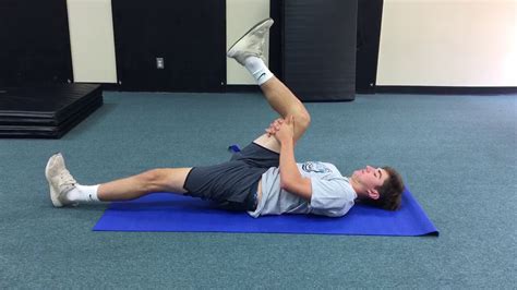 Knee To Chest Hamstring Stretch Youtube