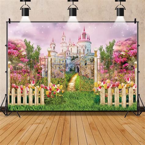 Buy Lfeey 7x5ft Fantasy Castle Photography Backdrop Flower Sweet