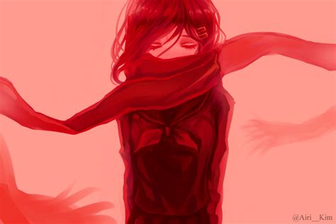 Scarf By Elairi On Deviantart Anime Cool Drawings Kagerou Project