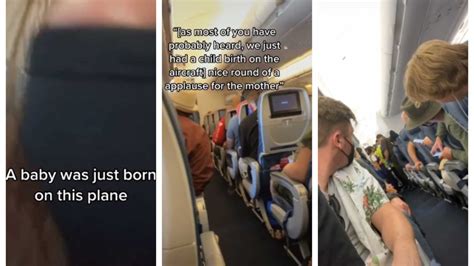 Woman Gives Birth On Plane But Didnt Know She Was Pregnant At The Time