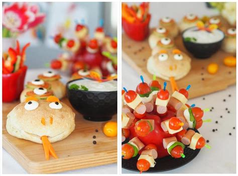 Für Kiga Schule Partyschlange Fingerfood für s gesunde Buffet